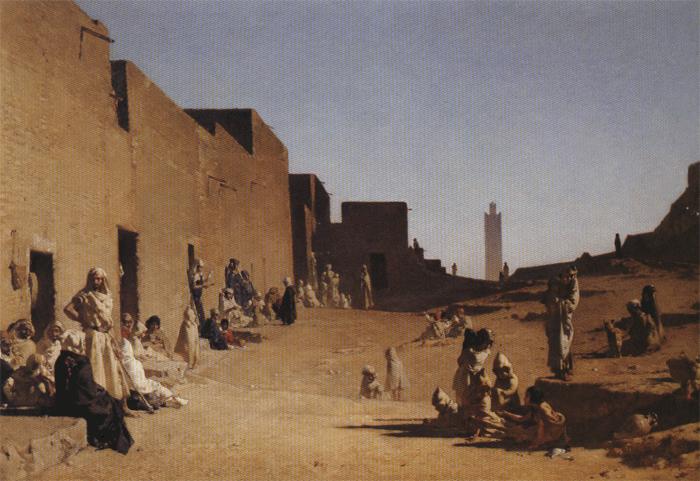 Gustave Guillaumet Laghouat, Algerian Sahara. France oil painting art